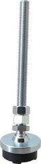 Gibraltar - 1/2-13 Bolt Thread, Studded Pivotal Stud Mount Leveling Pad & Mount - 3,500 Max Lb Capacity, 2" Base Diam - Eagle Tool & Supply