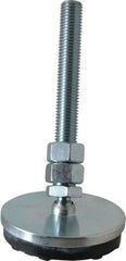Gibraltar - 3/4-10 Bolt Thread, Studded Pivotal Stud Mount Leveling Pad & Mount - 6,000 Max Lb Capacity, 4" Base Diam - Eagle Tool & Supply