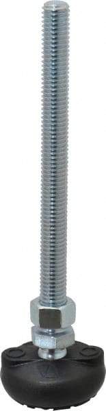 Gibraltar - 1/2-13 Bolt Thread, Studded Pivotal Stud Mount Leveling Pad & Mount - 4,000 Max Lb Capacity, 2" Base Diam - Eagle Tool & Supply