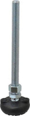 Gibraltar - 1/2-13 Bolt Thread, Studded Pivotal Stud Mount Leveling Pad & Mount - 4,000 Max Lb Capacity, 2" Base Diam - Eagle Tool & Supply