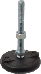 Gibraltar - 1/2-13 Bolt Thread, Studded Pivotal Stud Mount Leveling Pad & Mount - 5,000 Max Lb Capacity, 3" Base Diam - Eagle Tool & Supply