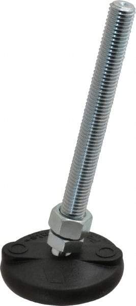 Gibraltar - 5/8-11 Bolt Thread, Studded Pivotal Stud Mount Leveling Pad & Mount - 5,000 Max Lb Capacity, 3" Base Diam - Eagle Tool & Supply