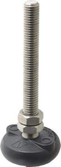 Gibraltar - 1/2-13 Bolt Thread, Studded Pivotal Stud Mount Leveling Pad & Mount - 4,000 Max Lb Capacity, 2" Base Diam - Eagle Tool & Supply