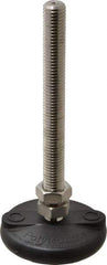 Gibraltar - 5/8-11 Bolt Thread, Studded Pivotal Stud Mount Leveling Pad & Mount - 5,000 Max Lb Capacity, 3" Base Diam - Eagle Tool & Supply