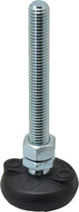 Gibraltar - 1/2-13 Bolt Thread, Studded Pivotal Stud Mount Leveling Pad & Mount - 4,000 Max Lb Capacity, 2" Base Diam - Eagle Tool & Supply