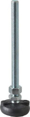 Gibraltar - 1/2-13 Bolt Thread, Studded Pivotal Stud Mount Leveling Pad & Mount - 4,000 Max Lb Capacity, 2" Base Diam - Eagle Tool & Supply