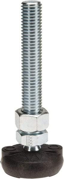 Gibraltar - 5/8-11 Bolt Thread, Studded Pivotal Stud Mount Leveling Pad & Mount - 4,000 Max Lb Capacity, 2" Base Diam - Eagle Tool & Supply