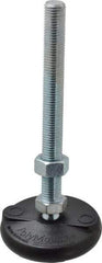 Gibraltar - M16 Bolt Thread, Studded Pivotal Stud Mount Leveling Pad & Mount - 2,270 Kg Capacity, 76mm Base Diam - Eagle Tool & Supply