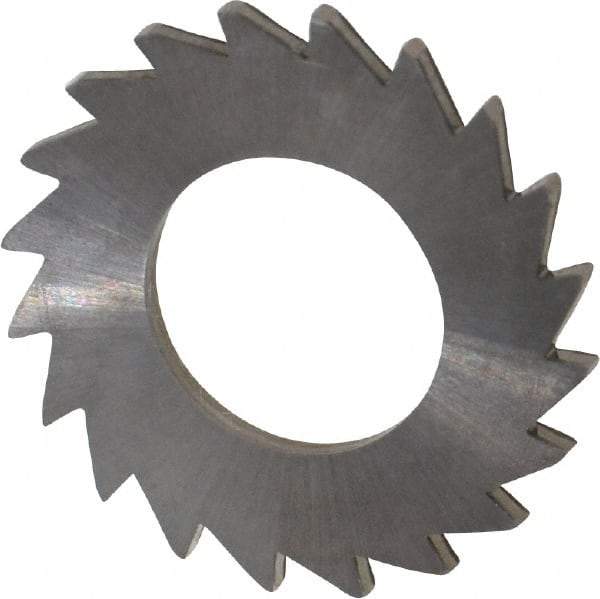 Made in USA - 1" Diam x 1/16" Blade Thickness x 1/2" Arbor Hole Diam, 20 Tooth Slitting and Slotting Saw - Arbor Connection, Solid Carbide, Concave Ground - Eagle Tool & Supply