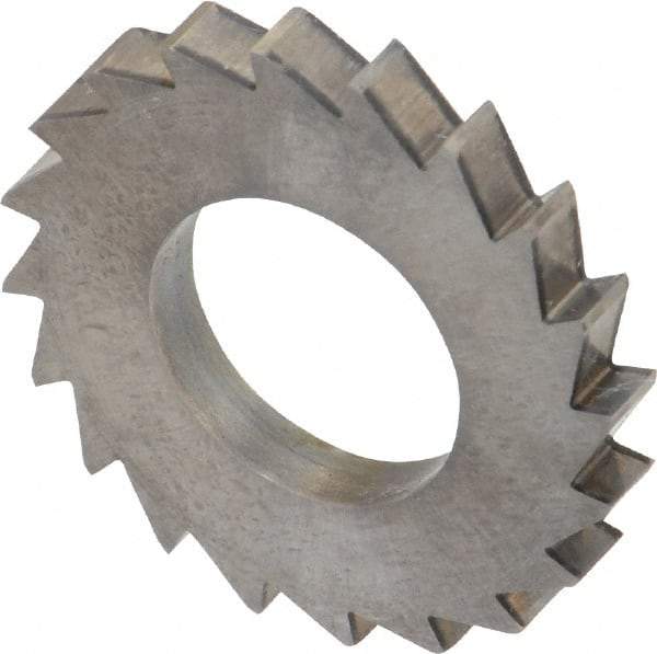 Made in USA - 1" Diam x 1/8" Blade Thickness x 1/2" Arbor Hole Diam, 20 Tooth Slitting and Slotting Saw - Arbor Connection, Solid Carbide, Concave Ground - Eagle Tool & Supply