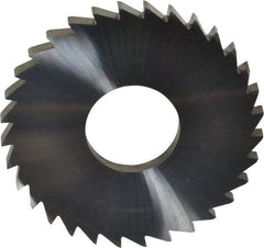 Made in USA - 1-3/4" Diam x 1/8" Blade Thickness x 5/8" Arbor Hole Diam, 32 Tooth Slitting and Slotting Saw - Arbor Connection, Solid Carbide, Concave Ground - Eagle Tool & Supply