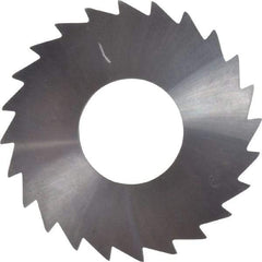 Made in USA - 1-1/4" Diam x 1/16" Blade Thickness x 1/2" Arbor Hole Diam, 24 Tooth Slitting and Slotting Saw - Arbor Connection, Right Hand, Uncoated, Solid Carbide, Concave Ground - Eagle Tool & Supply