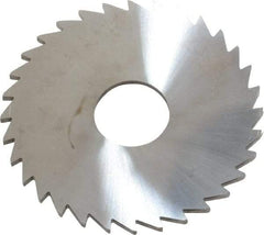 Made in USA - 1-3/4" Diam x 1/16" Blade Thickness x 1/2" Arbor Hole Diam, 32 Tooth Slitting and Slotting Saw - Arbor Connection, Solid Carbide, Concave Ground - Eagle Tool & Supply