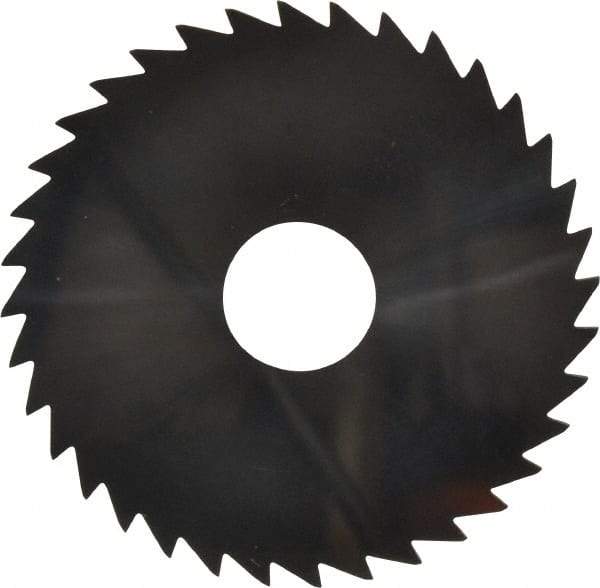 Made in USA - 2" Diam x 0.0313" Blade Thickness x 1/2" Arbor Hole Diam, 36 Tooth Slitting and Slotting Saw - Arbor Connection, Uncoated, Solid Carbide, Concave Ground - Eagle Tool & Supply