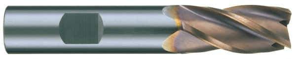 RobbJack - 5/8", 3 Flute, Single End, Solid Carbide, Corner Chamfer End Mill - 3-1/2" OAL, 40° Helix, Right Hand Flute, 3/4" LOC, Right Hand Cut - Eagle Tool & Supply
