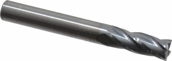 RobbJack - 5/16", 4 Flute, Single End, Solid Carbide, Corner Chamfer End Mill - 2-1/2" OAL, 30° Helix, Right Hand Flute, 13/16" LOC, Right Hand Cut - Eagle Tool & Supply