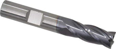 RobbJack - 3/8", 4 Flute, Single End, Solid Carbide, Corner Chamfer End Mill - 2-1/2" OAL, 30° Helix, Right Hand Flute, 7/8" LOC, Right Hand Cut - Eagle Tool & Supply