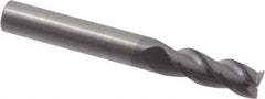 RobbJack - 5/16", 3 Flute, Single End, Solid Carbide, Corner Chamfer End Mill - 2-1/2" OAL, 40° Helix, Right Hand Flute, 13/16" LOC, Right Hand Cut - Eagle Tool & Supply