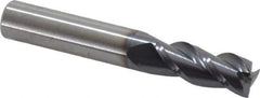 RobbJack - 3/8", 3 Flute, Single End, Solid Carbide, Corner Chamfer End Mill - 2-1/2" OAL, 40° Helix, Right Hand Flute, 7/8" LOC, Right Hand Cut - Eagle Tool & Supply