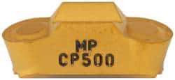 Seco - LCMF, 1/4" Cutting Width, MP, CP500 Grade, Double End Multi-Directional Turning Insert - TiAlN, TiN Coated, Full Radius - Eagle Tool & Supply