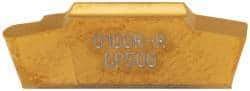 Seco - LCGN, 0.118" Cutting Width, RR, CP500 Grade, Single End Multi-Directional Turning Insert - TiAlN, TiN Coated, Full Radius - Eagle Tool & Supply