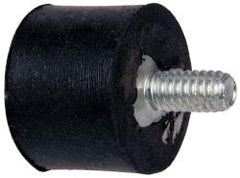 Tech Products - 45 Lb Capacity, 1/4-20 Plate/Stud Vibration Isolator - 1" Diam, 3/4" High - Eagle Tool & Supply