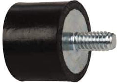 Tech Products - 75 Lb Capacity, 1/4-20 Plate/Stud Vibration Isolator - 1" Diam, 3/4" High - Eagle Tool & Supply
