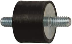 Tech Products - 55 Lb Capacity, 1/4-20 Stud/Stud Vibration Isolator - 1" Diam, 3/4" High - Eagle Tool & Supply