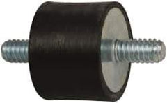 Tech Products - 55 Lb Capacity, 1/4-20 Stud/Stud Vibration Isolator - 1" Diam, 3/4" High - Eagle Tool & Supply