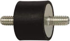 Tech Products - 50 Lb Capacity, 1/4-20 Stud/Stud Vibration Isolator - 1" Diam, 3/4" High - Eagle Tool & Supply