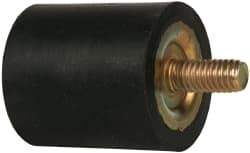 Tech Products - 100 Lb Capacity, 5/16-18 Plate/Stud Vibration Isolator - 1-3/8" Diam, 1-1/2" High - Eagle Tool & Supply
