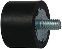 Tech Products - 96 Lb Capacity, 5/16-18 Plate/Stud Vibration Isolator - 1-3/8" Diam, 1" High - Eagle Tool & Supply