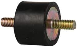 Tech Products - 74 Lb Capacity, 5/16-18 Stud/Stud Vibration Isolator - 1-3/8" Diam, 1" High - Eagle Tool & Supply