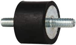 Tech Products - 105 Lb Capacity, 5/16-18 Stud/Stud Vibration Isolator - 1-1/2" Diam, 1" High - Eagle Tool & Supply