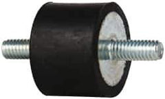 Tech Products - 105 Lb Capacity, 5/16-18 Stud/Stud Vibration Isolator - 1-1/2" Diam, 1" High - Eagle Tool & Supply