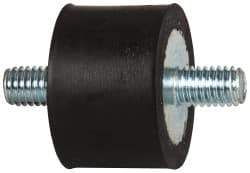 Tech Products - 135 Lb Capacity, 3/8-16 Stud/Stud Vibration Isolator - 1-1/2" Diam, 1" High - Eagle Tool & Supply