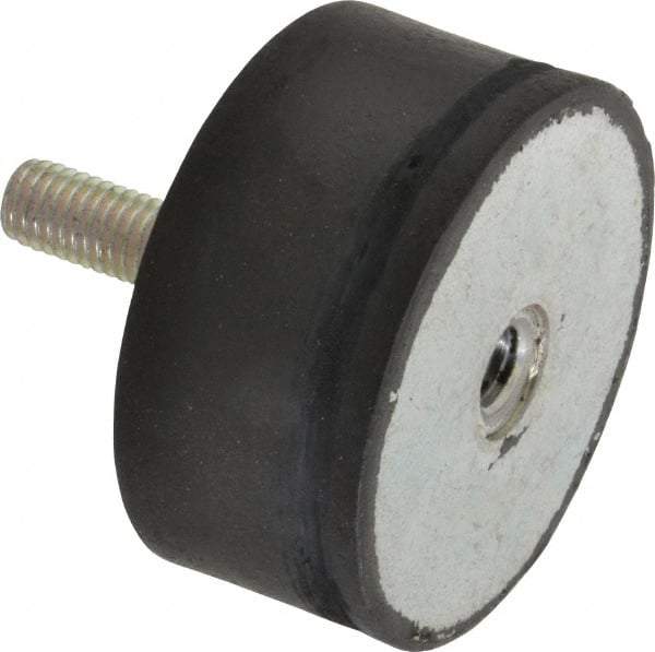Tech Products - 980 Lb Capacity, 1/2-13 Plate/Stud Vibration Isolator - 3-1/8" Diam, 1-1/2" High - Eagle Tool & Supply