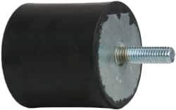Tech Products - 910 Lb Capacity, 1/2-13 Plate/Stud Vibration Isolator - 3-1/8" Diam, 3" High - Eagle Tool & Supply