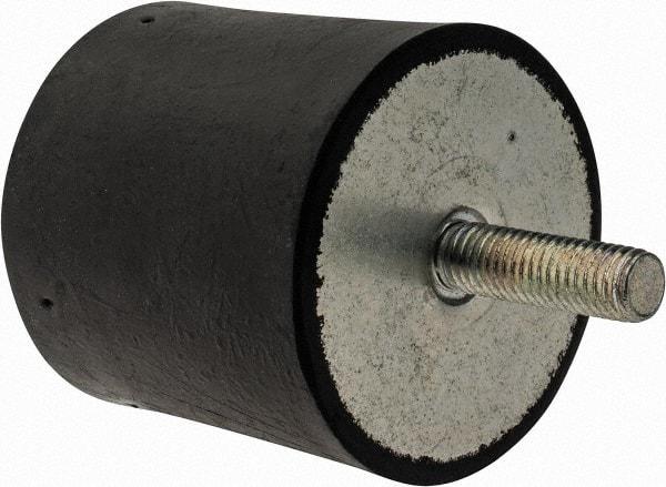 Tech Products - 1190 Lb Capacity, 1/2-13 Plate/Stud Vibration Isolator - 3-1/8" Diam, 3" High - Eagle Tool & Supply