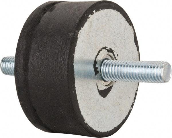 Tech Products - 540 Lb Capacity, 1/2-13 Stud/Stud Vibration Isolator - 3-1/8" Diam, 1-1/2" High - Eagle Tool & Supply