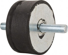 Tech Products - 540 Lb Capacity, 1/2-13 Stud/Stud Vibration Isolator - 3-1/8" Diam, 1-1/2" High - Eagle Tool & Supply