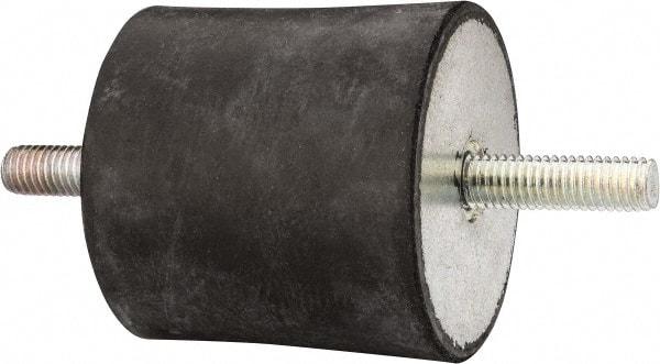 Tech Products - 410 Lb Capacity, 1/2-13 Stud/Stud Vibration Isolator - 3-1/8" Diam, 3" High - Eagle Tool & Supply
