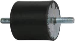 Tech Products - 690 Lb Capacity, 1/2-13 Stud/Stud Vibration Isolator - 3-1/8" Diam, 3" High - Eagle Tool & Supply