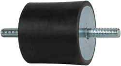 Tech Products - 1190 Lb Capacity, 1/2-13 Stud/Stud Vibration Isolator - 3-1/8" Diam, 3" High - Eagle Tool & Supply