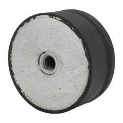 Tech Products - 950 Lb Capacity, 1/2-13 Plate/Plate Vibration Isolator - 3-1/8" Diam, 1-1/2" High - Eagle Tool & Supply