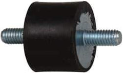 Tech Products - 60 Lb Capacity, M6 Stud/Stud Vibration Isolator - 25mm Diam, 19mm High - Eagle Tool & Supply