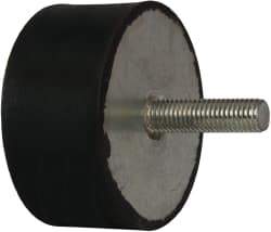 Tech Products - 1815 Lb Capacity, M12 Plate/Stud Vibration Isolator - 79mm Diam, 38mm High - Eagle Tool & Supply