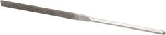 Grobet - 5-1/2" OAL Fine Equalling Needle Diamond File - 2-1/2 LOC, 220 Grit - Eagle Tool & Supply