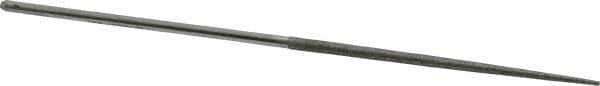 Grobet - 5-1/2" OAL Very Fine Round Needle Diamond File - 2-1/2 LOC, 220 Grit - Eagle Tool & Supply