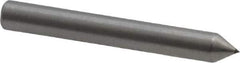 Made in USA - 1" Long x 1/8" Shank Diam Single Point Diamond Dresser - 60° Included Angle - Eagle Tool & Supply